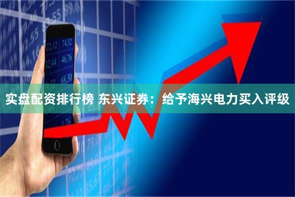 实盘配资排行榜 东兴证券：给予海兴电力买入评级